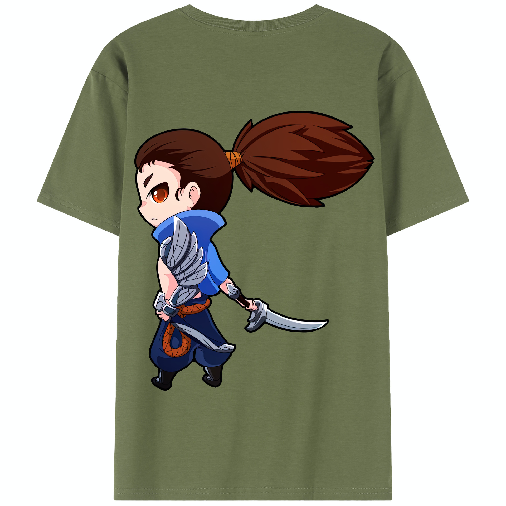 リーグ・オブ・レジェンド League of Legends LOL 綿100％半袖Tシャツ（背面プリント）